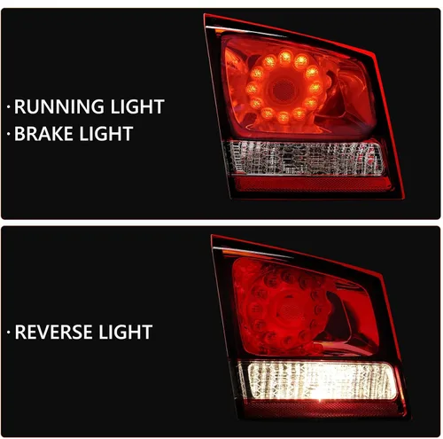 Miniatura 3 de Conjunto de luz trasera interior compatible con Dodge Journey 2011-2020 Luz trasera LED interior trasera izquierda del lado del conductor