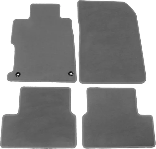 Miniatura 10 de Alfombrillas compatibles con Honda Civic Coupe 2012-2015, 4 alfombras delanteras de nailon negro para protección de suelo interior IKON MOTORSPORTS