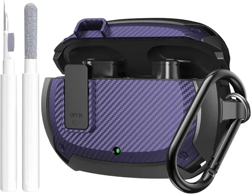 Miniatura 10 de Compatible con funda para Beats Studio Buds/Buds+ 2021/2023, [Bloqueo seguro] Funda protectora Cool Beats Studio Buds Plus para hombres y mujeres