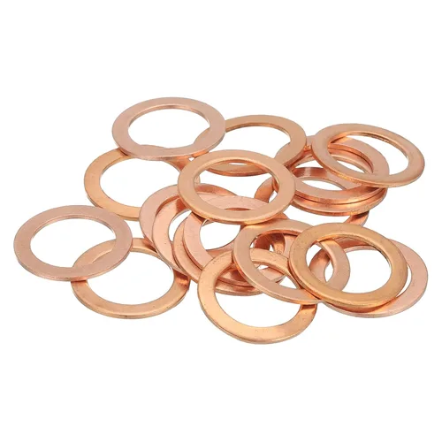 Miniatura 37 de MECCANIXITY Arandela plana de 28 piezas, arandelas de cobre M8, anillo de sellado de cobre, kit de arandela aplastante, 0.315 in de diámetro