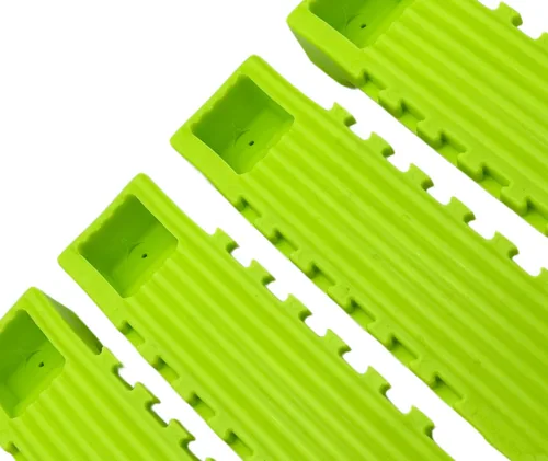 Miniatura 5 de Traba ruedas interconectables color fluorescente 48-WSN (juego de 4 unidades)