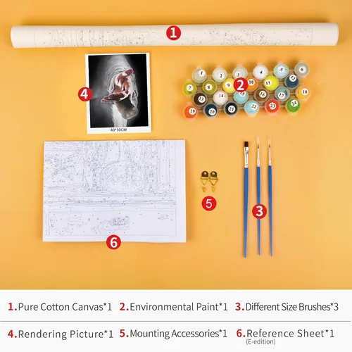 Miniatura 3 de TUMOVO Pintura por números para adultos y niños – Kit de pintura al óleo cristiana de Jesús Religión Dios – "Give Me Your Hand", regalo