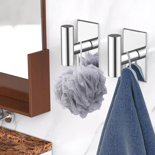 Miniatura 3 de VAEHOLD - Ganchos adhesivos de pared para toallas, resistentes, impermeables, para colgar abrigos, ropa, gancho de pared para armario para cocina