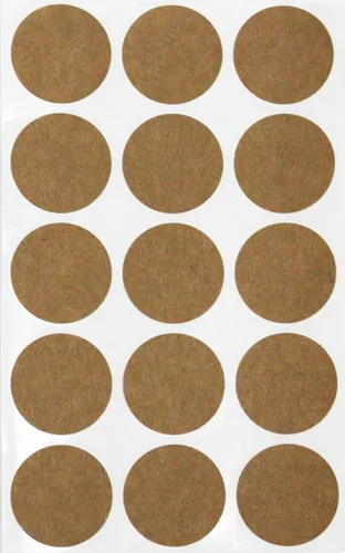 Miniatura 9 de Royal Green Etiqueta adhesiva redonda – Hojas adhesivas permanentes de 1.25 pulgadas para marcar y etiquetar – Negro (5 hojas – 75 unidades)