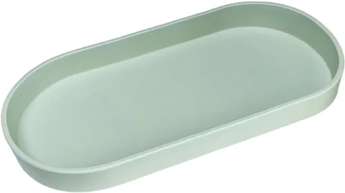 Miniatura 18 de Bandeja pequeña negra (10 pulgadas), bandeja ovalada organizadora de encimera Serving Seasoning, Salt and Pepper, Soap, Perfume, Coffee Accessory