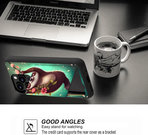 Miniatura 4 de Funda para iPhone Air, funda tipo cartera con ranura para tarjeta oculta, a prueba de golpes, TPU y PC, funda protectora de doble capa para iPhone