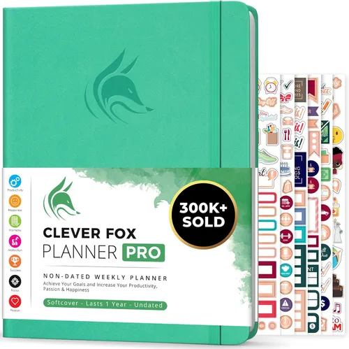 Miniatura 36 de Clever Fox Planner PRO – Planificador de vida semanal y mensual para aumentar la productividad, el manejo del tiempo y alcanzar tus objetivos, 8.5 x