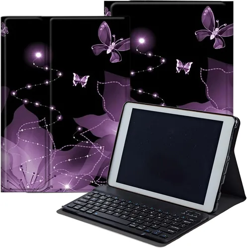 Miniatura 11 de DEGDFSGR Funda para Samsung Galaxy Tab A8 10.5 con teclado, teclado inalámbrico desmontable cierre magnético, funda protectora para Samsung Tab A8