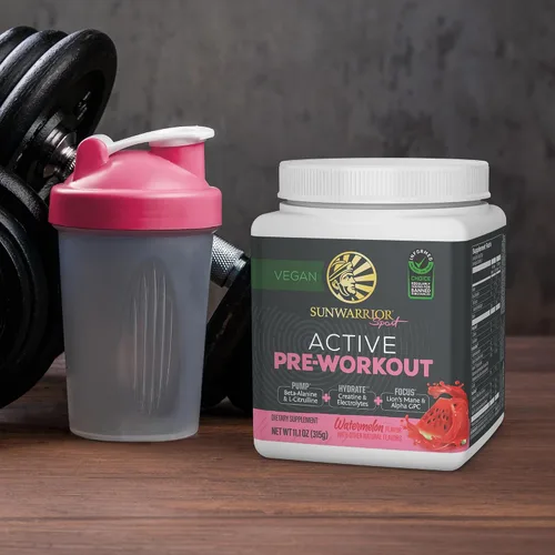 Miniatura 7 de Sunwarrior Bebida energética en polvo para antes del entrenamiento Suplemento vegano a base de plantas Bombea, hidrata, enfoque, resistencia