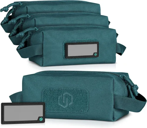 Miniatura 11 de Savior Equipment Paquete de 4 bolsas tácticas Loose Sacs, para munición de armas de fuego, con parches de identificación incluidos, funda blanda