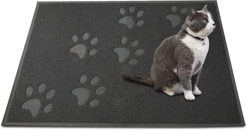 Miniatura 29 de Andalus Tapete Pequeño para Arena de Gatos, Paquete de 1 - Impermeable, Antideslizante y Fácil de Limpiar, Tapete para Caja de Arena de Gatos