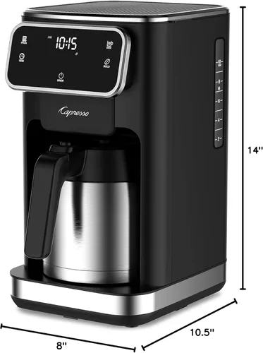 Miniatura 8 de Capresso Cafetera con pantalla táctil de 10 tazas con jarra térmica