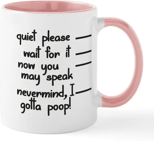 Miniatura 13 de CafePress Time To Poop Mugs Taza de café de cerámica de 11 oz (11.0 fl oz)