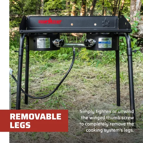 Miniatura 11 de Camp Chef EX60LW Explorer - Estufa de cocina modular para acampar al aire libre con 2 quemadores