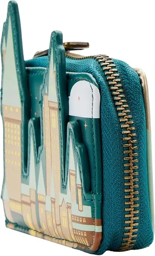 Miniatura 2 de Loungefly Harry Potter Golden Hogwarts - Cartera de acordeón estándar