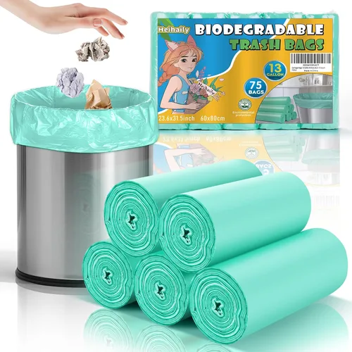 Miniatura 14 de Bolsas de basura pequeñas de 4 galones, bolsas de basura para baño, cocina, oficina, forros transparentes para cestas de basura para arena de gatos
