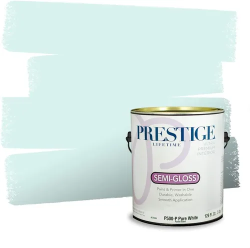 Miniatura 763 de Pintura Exterior + imprimación PRESTIGE, todo-en-uno, 1 galón, acabado mate, color comparable al Valspar* Royal Gray* VS151-Gris real