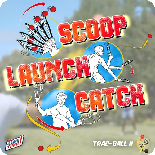 Miniatura 3 de Wham-O Game Time Trac-Ball II. with or Without 2 Rackets. Air Action Balls for Outdoor Play for Kids & Adults of All Ages Original Tracball &