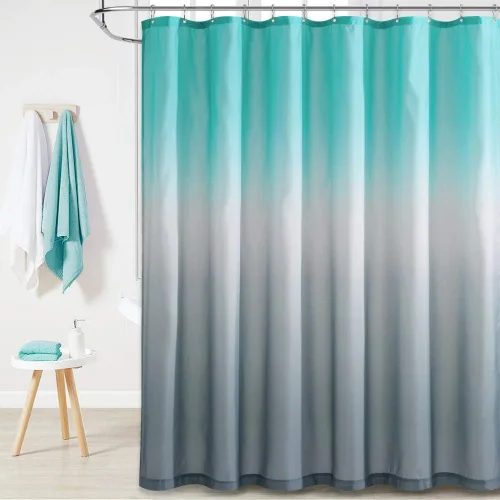 Miniatura 17 de KGORGE Cortina de ducha para baño, impermeable, con patrón de plantas, tamaño de cabina, decoración de baño para tina, inodoro, spa, 36 pulgadas