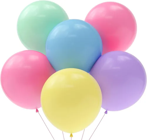 Miniatura 18 de 125 pcs globos de látex arcoíris de 5 pulgadas, globos pequeños para guirnalda de globos o arco de globos como decoraciones de fiesta, decoraciones