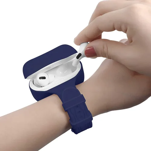 Miniatura 13 de Accesorios de correa de muñeca para AirPods/AirPods 2, funda deportiva de silicona protectora completa compatible con Apple Airpods 1ª y 2ª funda