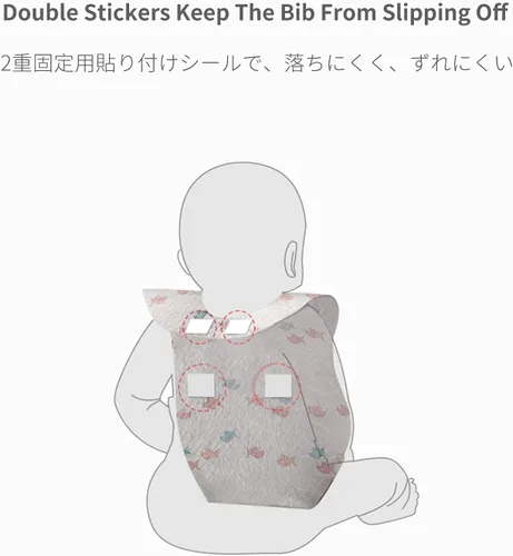 Miniatura 5 de Baby and Infant Disposable Travel Bibs - Soft, Leakproof, for Toddlers Babies, Feeding, Traveling, (60PCS)