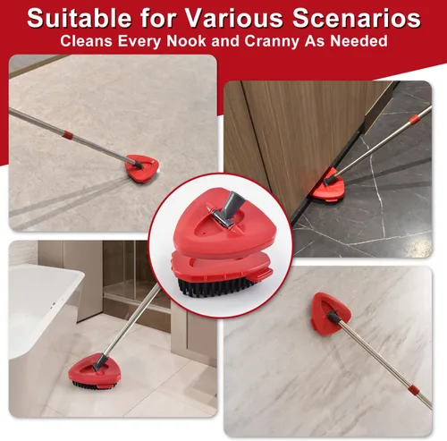Miniatura 6 de Paquete de 2 cabezales de repuesto de cepillo de fregado compatibles con el sistema O Cedar Easywring de 1 tanque, 2 piezas de trapeador giratorio