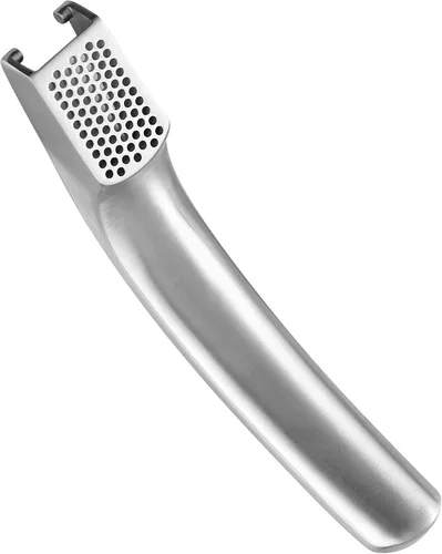 Miniatura 10 de Prensa de Ajo Sin Necesidad de Pelar de Acero Inoxidable con Dos Asas Desmontables para Picar Grueso y Fino - Herramienta Premium para Picar Ajo