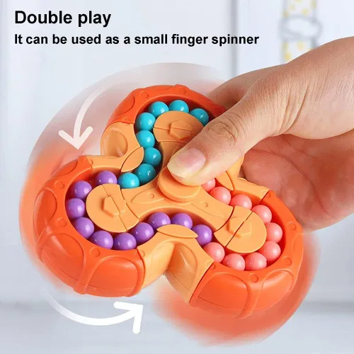 Miniatura 4 de Magic Bean - Juguete giratorio para el cerebro y el dedo, juguete giratorio de mano para aliviar el estrés y la ansiedad, juguete sensorial, regalo