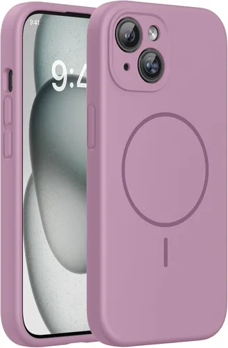 Miniatura 247 de Miracase Funda diseñada para iPhone 13, con protector de pantalla de vidrio templado, forro de microfibra suave antiarañazos, funda de goma