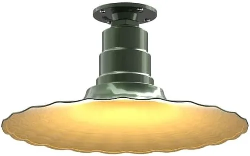 Miniatura 14 de Steel Lighting Co. Colgante Eagle Rock Lámpara montada en el techo Onda radial de 16 pulgadas vástago de 12 pulgadas Acero resistente