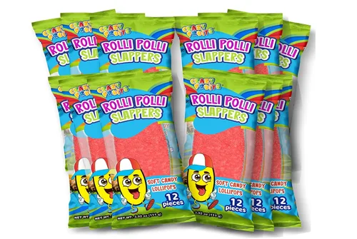 Miniatura 4 de Crazy Fruits Rolli Polli Slappers 12 bolsas de 12