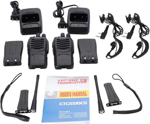 Miniatura 6 de Walkie Talkies Baofeng Radio 888S recargables de largo alcance con auriculares para adultos, radios de 2 vías, walkie talkies para niños, paquete