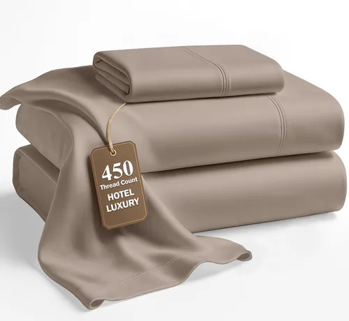 Miniatura 56 de LANE LINEN - Sábanas tamaño Split King para cama ajustable, 450 hilos, 100% algodón, 2 sábanas bajeras individuales XL, con bolsillo profundo, 05