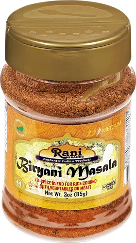 Miniatura 8 de Rani Biryani Masala Curry (mezcla de 7 especias para platos de arroz indio, pullao/pilau) Tarro PET de 3 onzas (3.00 oz) ~ Todo natural Vegano