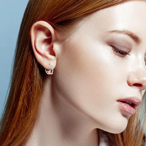 Miniatura 5 de Hypoallergenic DragonCatBunny Mushroom Earrings for Women 925 Sterling Silver Animal Huggie Hoop Earrings Jewelry Gifts for Sensitive Ears