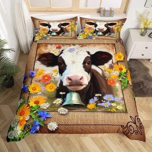 Miniatura 14 de Juego de funda de edredón de elefante bohemio para niños, tamaño individual, juego de ropa de cama de mandala bohemio de 2 piezas para decoración