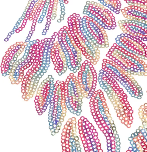 Miniatura 8 de Didiseaon 2pcs Embroidered Angel Wings Sequin Patch DIY Clothing Decor Iron-on Applique for Jackets Craft Accessories