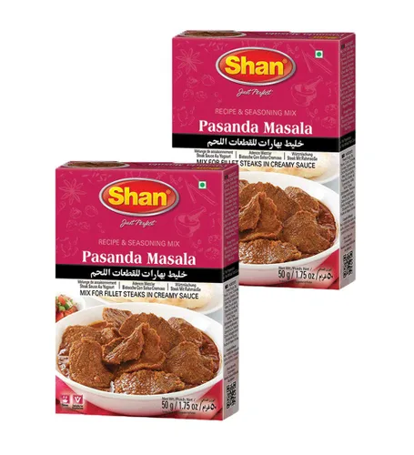 Miniatura 95 de Shan Korma Recipe and Seasoning Mix 1.76 oz (50g) - Spice Powder for Traditional Meat in Yogurt Sauce - Suitable for Vegetarians - Airtight Bag in a