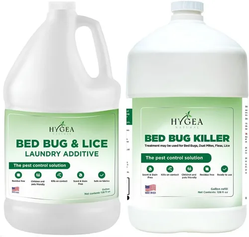 Miniatura 8 de Hygea Natural Aditivo para la ropa para piojos y chinches - Tratamiento líquido respetuoso con el medio ambiente, inodoro y sin manchas, seguro