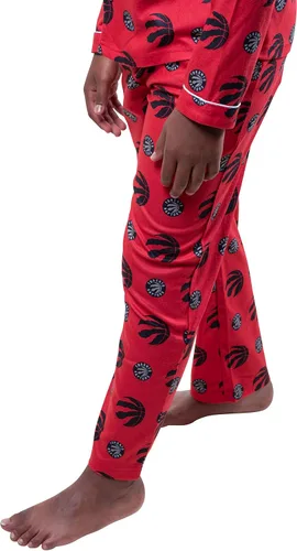 Miniatura 4 de Ultra Game NBA Boys 2-Piece Loose-fit Button Down Pajamas Set (Sizes 4-20)
