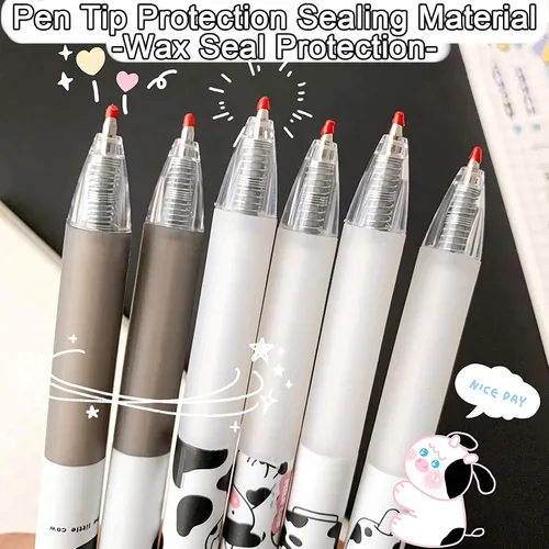 Miniatura 4 de Lindos bolígrafos kawaii de tinta negra de 0.020 in, punta fina, bolígrafo de escritura suave para suministros escolares de oficina, regalos