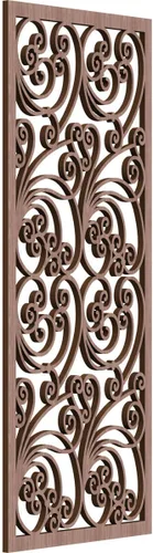 Miniatura 142 de 9 3/8"W x 24 3/8"H x 1/4"T Marilla Decorativos Paneles de Pared de Madera Calado, Abedul