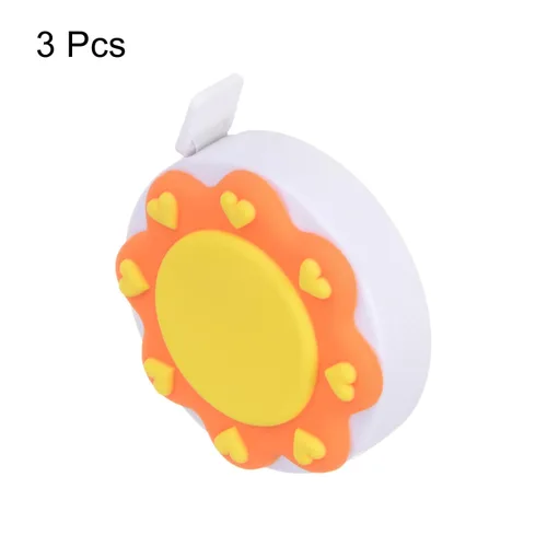 Miniatura 3 de HARFINGTON 3 cintas métricas suaves de 60 pulgadas, 4.9 ft, retráctil, mini cinta métrica de dibujos animados, regla de cinta linda para coser Sol