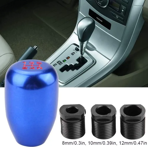 Miniatura 2 de Palanca de cambios de 5 velocidades para coche, pomo de palanca de cambios manual con cabezal de palanca de cambios y palanca de cambios con 3 Azul