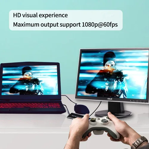 Miniatura 5 de Tarjeta de captura de video HDMI, tarjeta de captura de video VSVABEFV Audio y Video, HDMI a tipo C/USB 3.0 Dispositivo de captura de video HDMI