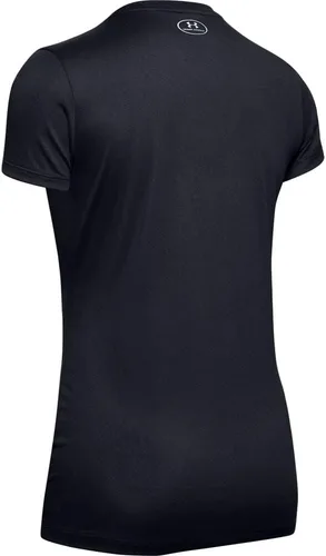 Miniatura 4 de Under Armour - Camiseta UA Tech de manga corta y cuello en V para mujer, unicolor