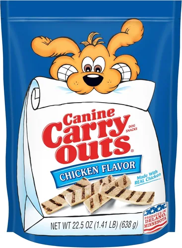 Miniatura 20 de Canine Carry Outs Golosinas para perros, sabor a carne, 22.5 onzas (paquete de 4)