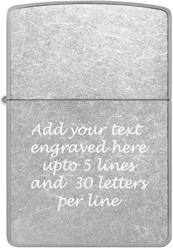 Miniatura 11 de Encendedor de aceite personalizado ZIPPO clásico a prueba de viento grabado (hielo negro)