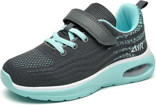 Miniatura 2 de SURRAY Zapatos deportivos para correr y caminar para niños y niñas, transpirables, antideslizantes, para gimnasio, deportes, a la moda